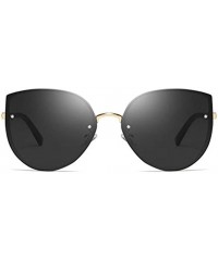 Round Fashion Man Women Irregular Shape Sunglasses Glasses Vintage Retro Style - B - C01905ARGMO $9.78
