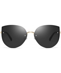 Round Fashion Man Women Irregular Shape Sunglasses Glasses Vintage Retro Style - B - C01905ARGMO $9.78