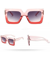 Round Glasses- Women Man Vintage Big Frame Square Shape Sunglasses Eyewear Retro Unisex - 9200e - CB18RT8080Y $17.73