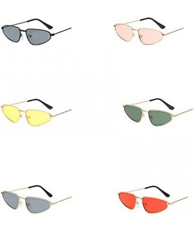 Cat Eye Vintage Cat Eye Goggles for Women Men Retro Sun Glasses UV Protection - Style4 - CX18RNE2HNI $9.56