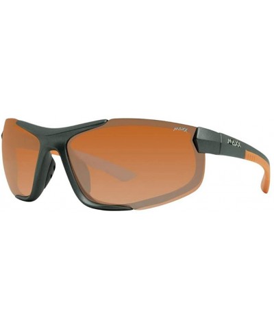 Sport Blitz Sport Sunglasses Sun Protect TR90 Full Frame Polarized (Black/Orange) - C918U9LC4IW $19.26