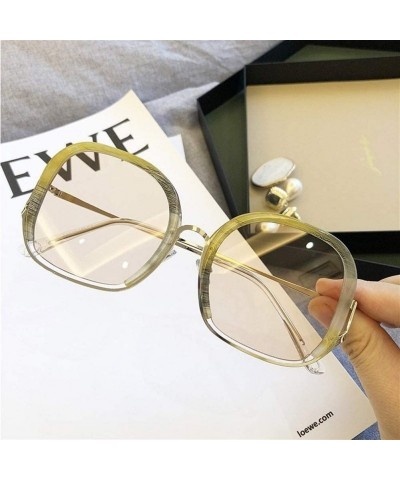 Round Round Oversized Sunglasses for Women Shades Sun Glasses Thin Face UV400 - Grey Grey - C41902UXWHT $14.01