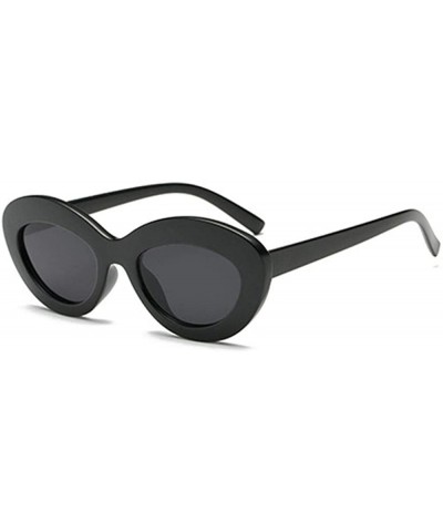 Oval 2019 Oval Sunglasses Women Vintage Sunglass Women's Brand Designer Pink C1 - C6 - CA18XQYD3EO $16.80