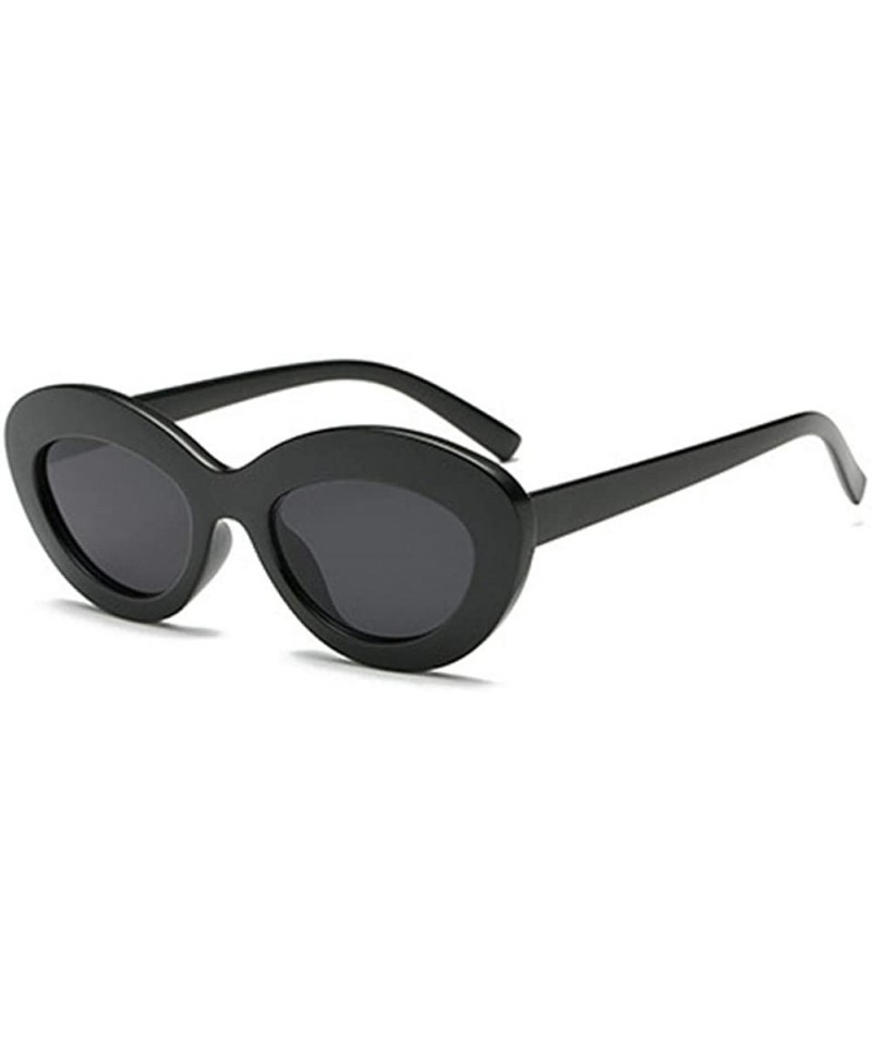 Oval 2019 Oval Sunglasses Women Vintage Sunglass Women's Brand Designer Pink C1 - C6 - CA18XQYD3EO $10.36