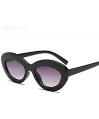 Oval 2019 Oval Sunglasses Women Vintage Sunglass Women's Brand Designer Pink C1 - C6 - CA18XQYD3EO $10.36