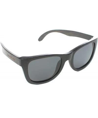 Wayfarer Full Bamboo Sunglasses - Shades That Float - Black - CM17Z5HA38E $96.64