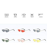 Cat Eye Vintage Cat Eye Goggles for Women Men Retro Sun Glasses UV Protection - Style4 - CX18RNE2HNI $9.56