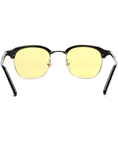 Oval Semi Rimless Sunglasses for Women Men Oval Retro Sunglasses Driving Sunglasses colorful lens sunglasses UV400 - 2 - CR19...
