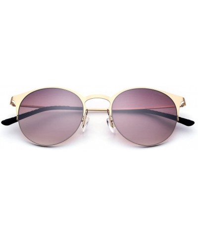 Wrap Sunglasses Rectangular Protection Popular - Gold Frame/Tea Lens - C71997L0WA6 $39.98