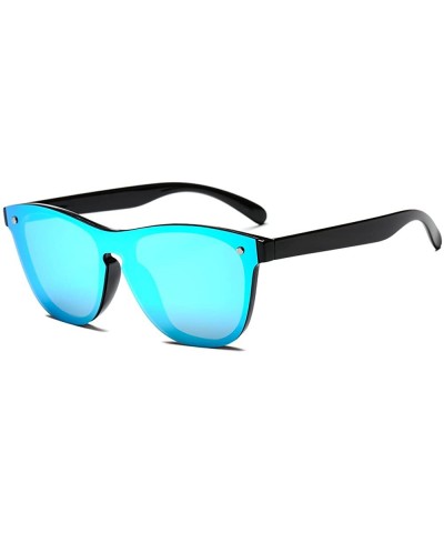 Wayfarer Blenders Sunglasses Blenders Eyewear Sunglasses Women Polarized SunglassesJH9004 - Black Frame Blue Mirror - CY18L9G...