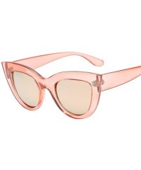 Rectangular Women Vintage Cat Eye Sunglasses Retro Eyewear Fashion Ladies Luxury Accessory (Multicolor) - C5195MAA44S $11.03