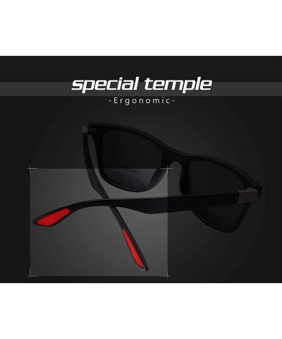 Sport Classic 100% UV400 Protection HD Polarized Lens Sunglasses for Men Women 2 Pack CS-F4195 - C118ZLKXSX7 $18.34