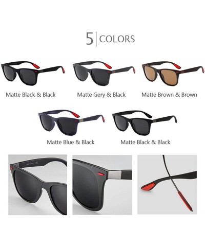 Sport Classic 100% UV400 Protection HD Polarized Lens Sunglasses for Men Women 2 Pack CS-F4195 - C118ZLKXSX7 $18.34