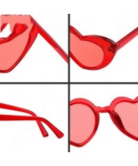 Cat Eye Heart Shape Cat Eye Sunglasses Women Designer Retro Bling Lolita Cute Lady Cateye Sun Glasses 2018 Shades SP32 - CO18...