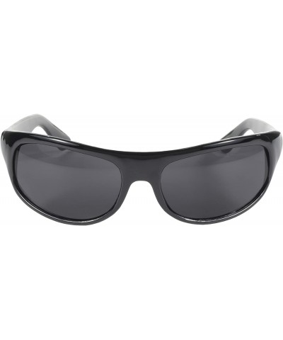 Sport Wrap Face Hugging Riding Glasses (Black Frame/Smoke Lens) - CT112VO89I5 $8.33