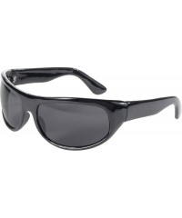 Sport Wrap Face Hugging Riding Glasses (Black Frame/Smoke Lens) - CT112VO89I5 $17.62