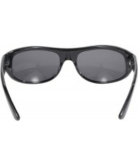 Sport Wrap Face Hugging Riding Glasses (Black Frame/Smoke Lens) - CT112VO89I5 $8.33