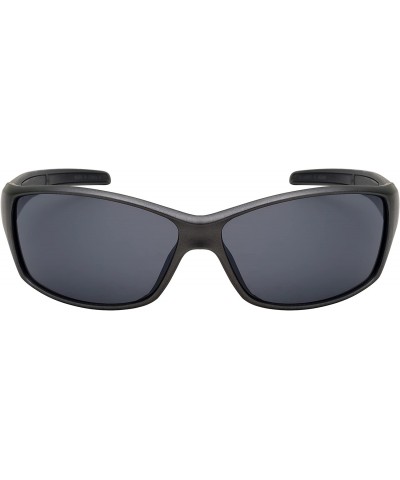 Wrap Sports Wrap Sunglasses w/Flash Mirror Lens 570086MMT-FM - Matte Metallic Grey - CH12JP3IZFB $9.84