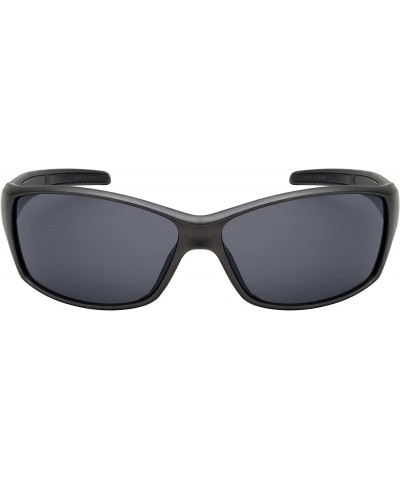 Wrap Sports Wrap Sunglasses w/Flash Mirror Lens 570086MMT-FM - Matte Metallic Grey - CH12JP3IZFB $9.84