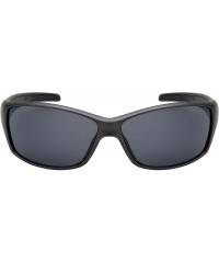 Wrap Sports Wrap Sunglasses w/Flash Mirror Lens 570086MMT-FM - Matte Metallic Grey - CH12JP3IZFB $9.84