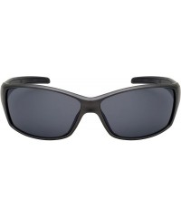 Wrap Sports Wrap Sunglasses w/Flash Mirror Lens 570086MMT-FM - Matte Metallic Grey - CH12JP3IZFB $9.84