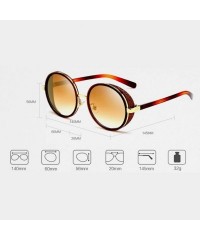 Round Durable Round UV400 Protection Sunglasses Circle Spring Hinge Eyeglasses - Transparent - CE18CYQ2DWY $21.15