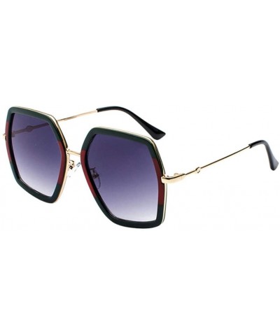 Oversized Summer Women Oversize Sunglasses - Green - CO18TY5YXNA $20.52