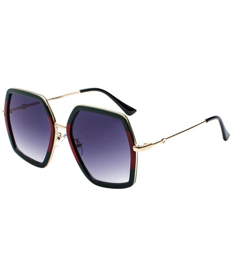 Oversized Summer Women Oversize Sunglasses - Green - CO18TY5YXNA $10.39