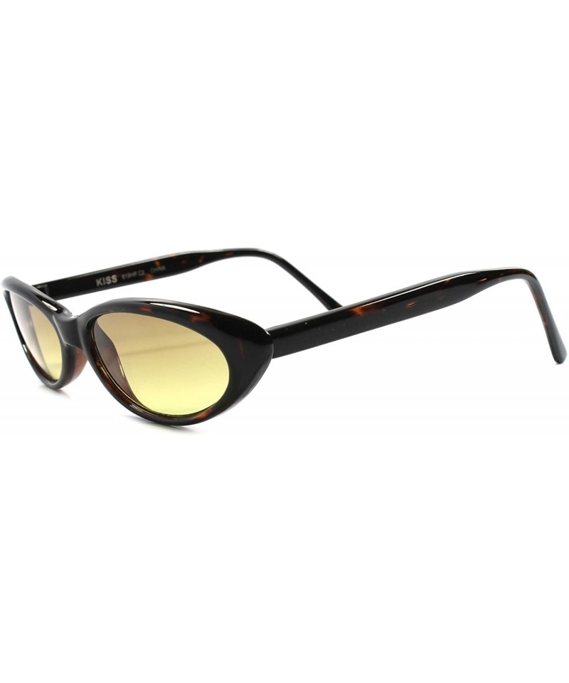 Cat Eye Classic Vintage 50s 60s Lens Small Pointy Cat Eye Sunglasses - Tortoise - C3189347ED3 $16.12