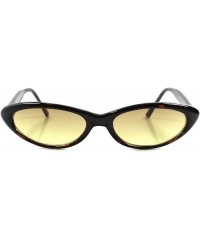 Cat Eye Classic Vintage 50s 60s Lens Small Pointy Cat Eye Sunglasses - Tortoise - C3189347ED3 $16.12