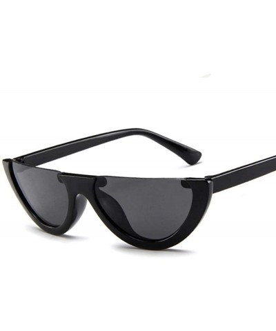 Aviator Semi-Rimless Women Sunglasses Brand Designer Sun Glasses Women Ladies 10 - 3 - C918YQO9XN9 $19.68