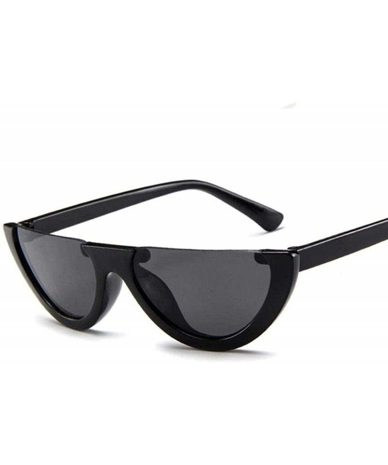 Aviator Semi-Rimless Women Sunglasses Brand Designer Sun Glasses Women Ladies 10 - 3 - C918YQO9XN9 $10.21