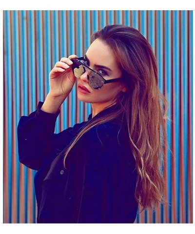 Round 2019 Newest Designer Summer Trendy Vintage round Sunglasses Women Luxury Brand Shades - Leopard&gray - C918LH3A23A $23.03