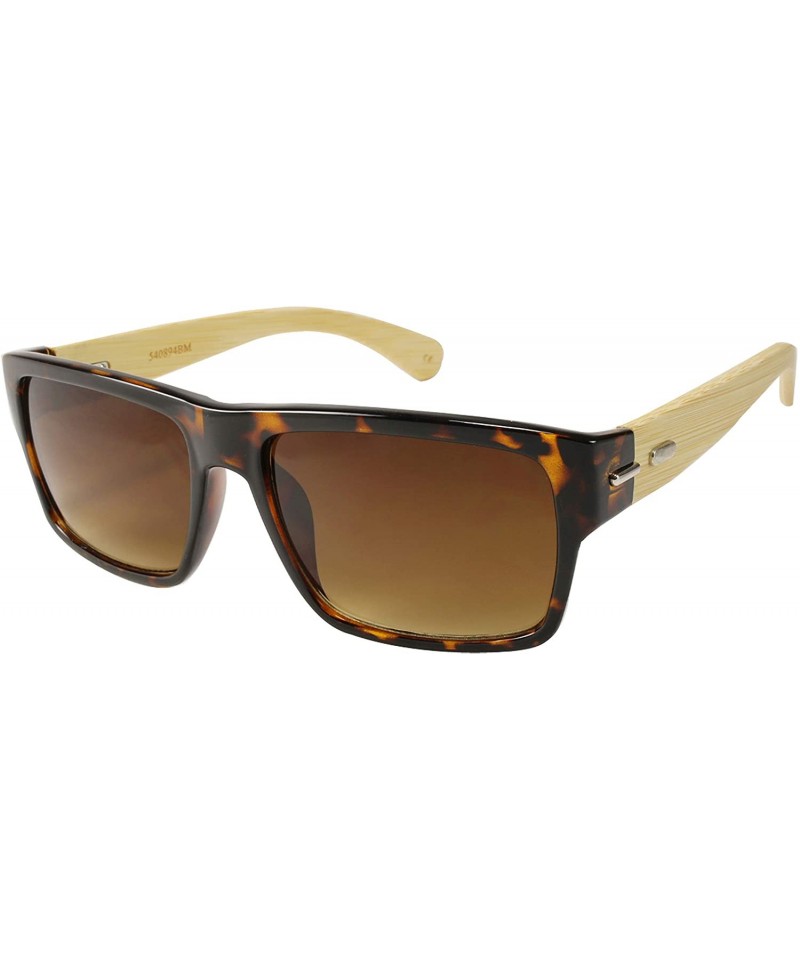 Square Genuine Retro Square Sunglasses for Men 540894 - Demi - CP124R25VHZ $15.19