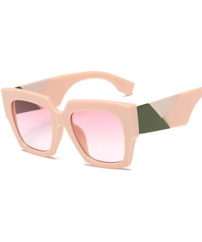 Oversized Fashion sunglasses sunglasses sunglasses European and American women's box Sunglasses - E - CG18Q88UDUL $47.20