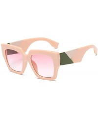 Oversized Fashion sunglasses sunglasses sunglasses European and American women's box Sunglasses - E - CG18Q88UDUL $20.84