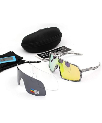 Shield Cycling glasses 2019 fashion new sports windproof polarized driver sunglasses BMX bike goggles - Grey - C118S6D80YE $2...