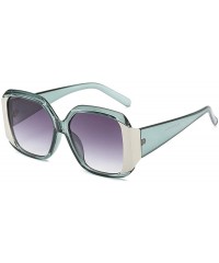 Rimless Fashion Sunglasses Box Retro Trend Ladies Sunglasses Big Box Sunglasses - CX18X97XQEU $32.34