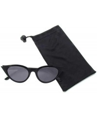 Cat Eye Womens Retro 1950s Cat Eye Sunglasses P2457 - Black - CE18QHXTQYR $10.01