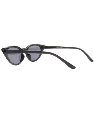 Cat Eye Womens Retro 1950s Cat Eye Sunglasses P2457 - Black - CE18QHXTQYR $10.01