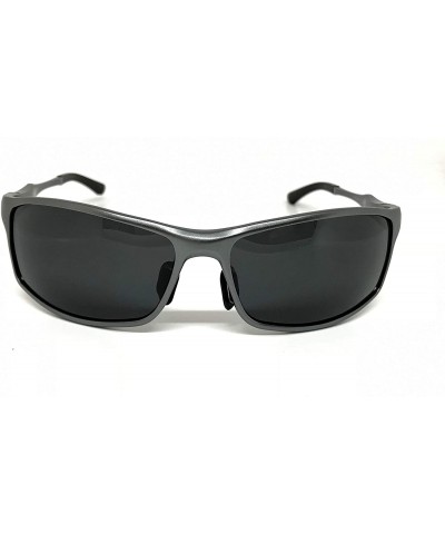 Sport Men's Sports Fashion Driving Polarized Sunglasses for Men UV Protection Al-Mg Metal Frame - CH18M3YNYMG $21.79