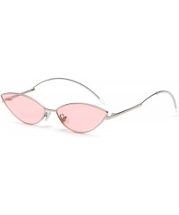 Cat Eye Cat Eye Sunglasses Women Retro Cute Small Sun Glasses Female Accessories Summer - Clear Pink - CR18DKHU0C7 $12.42
