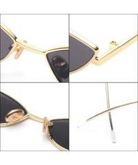 Cat Eye Cat Eye Sunglasses Women Retro Cute Small Sun Glasses Female Accessories Summer - Clear Pink - CR18DKHU0C7 $12.42