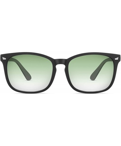 Round Classic Sunglasses for Men Women Trendy Sunglasses Color Mirror Lens Sun glasses - Green - CB18Z2UQMAA $9.65