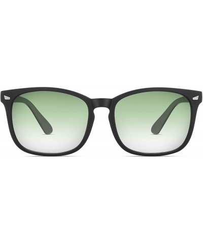 Round Classic Sunglasses for Men Women Trendy Sunglasses Color Mirror Lens Sun glasses - Green - CB18Z2UQMAA $9.65