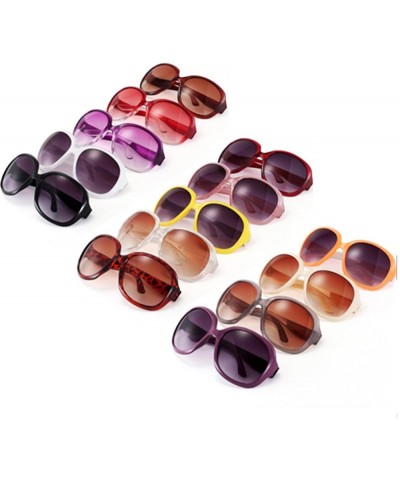 Goggle Fashion Women's Sunglasses Retro Vintage Big Frame Goggles Shades Eyeglass - Red - C712N4PAU43 $7.55