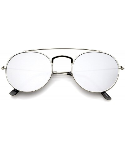 Double Bridge Classic Semi-Rimless Tinted Sunglasses