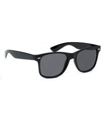 Oversized Classic 80's Vintage Style Sunglasses Polarized or Standard Lens - Black Classic- Smoke - CM18YXRAAIY $7.13