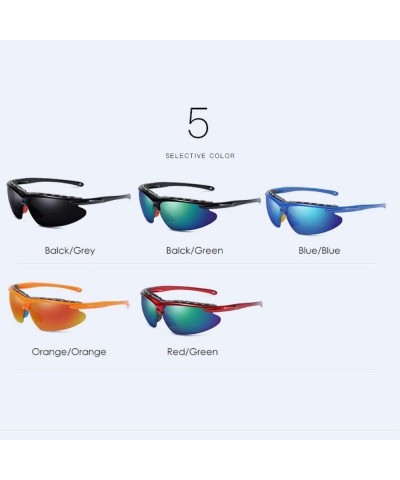 Aviator Polarizing sunglasses for men and women outdoor cycling - D - CS18QCIY2OQ $24.11