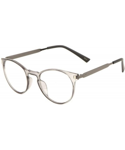 Round Classic Round Retro Clear Sunglasses - Clear - CG1983I25ZL $27.85